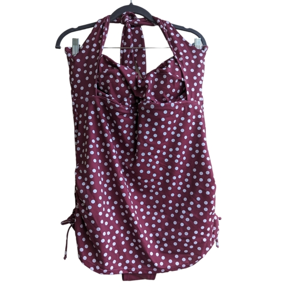 Swimsuits for All Adjustable Sheath One Piece Polkadot Swimsuit - Picture 2 of 8